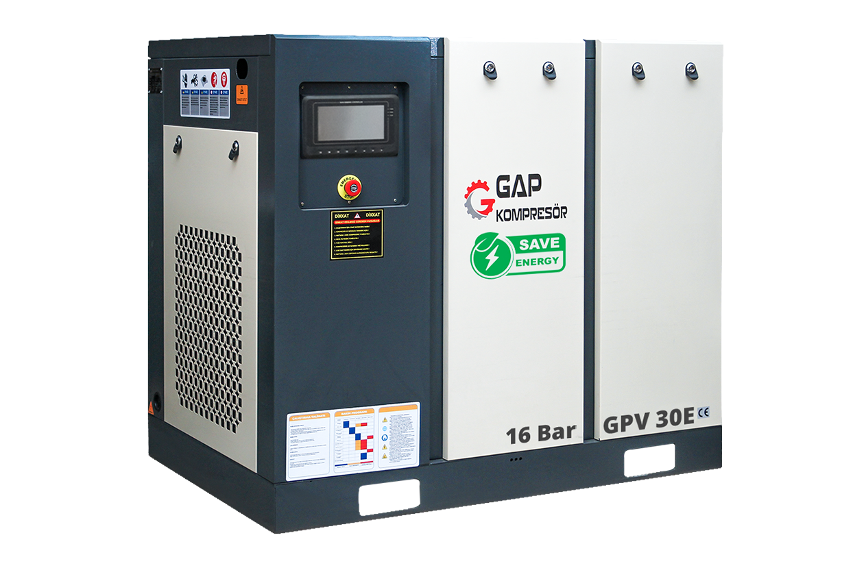 16 Bar 30 HP 1000 LT İnvertörlü Vidalı Hava Kompresörü