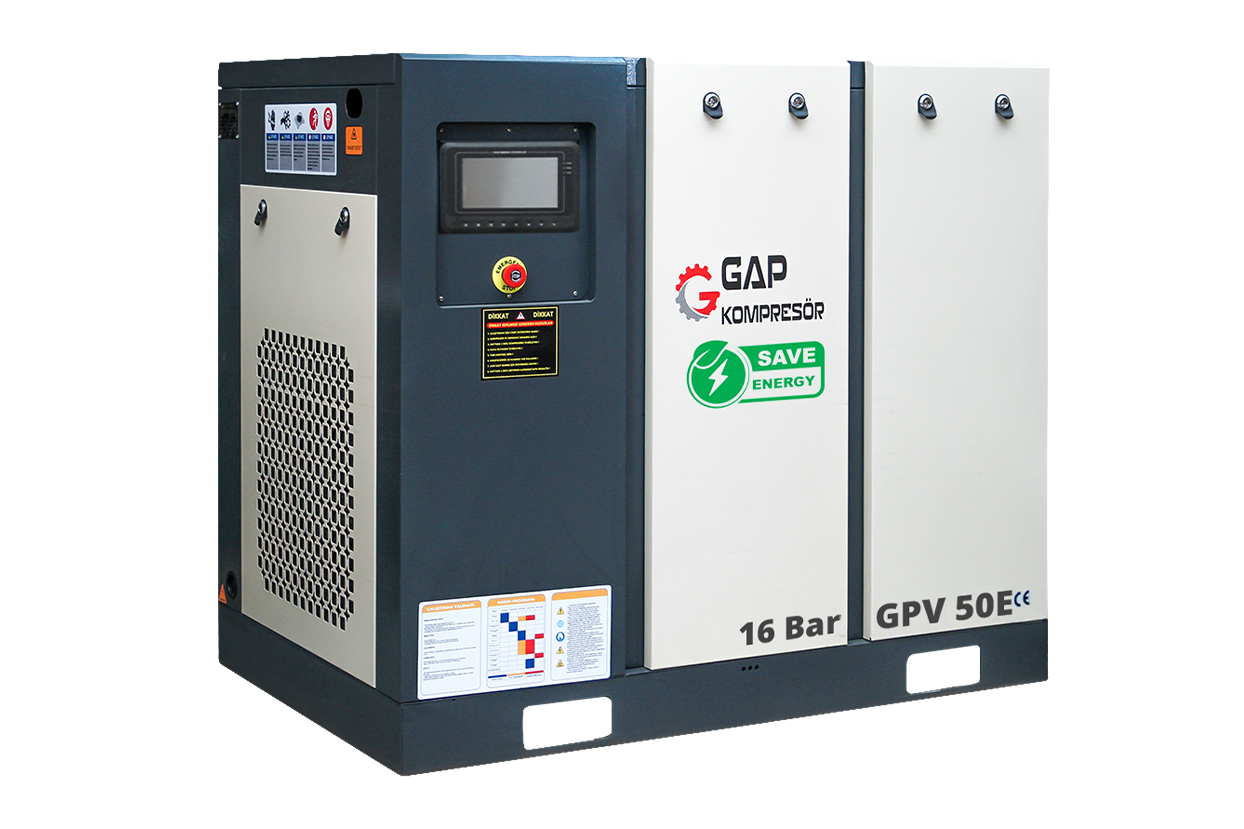 16 Bar 50 HP 1000 LT İnvertörlü Vidalı Hava Kompresörü